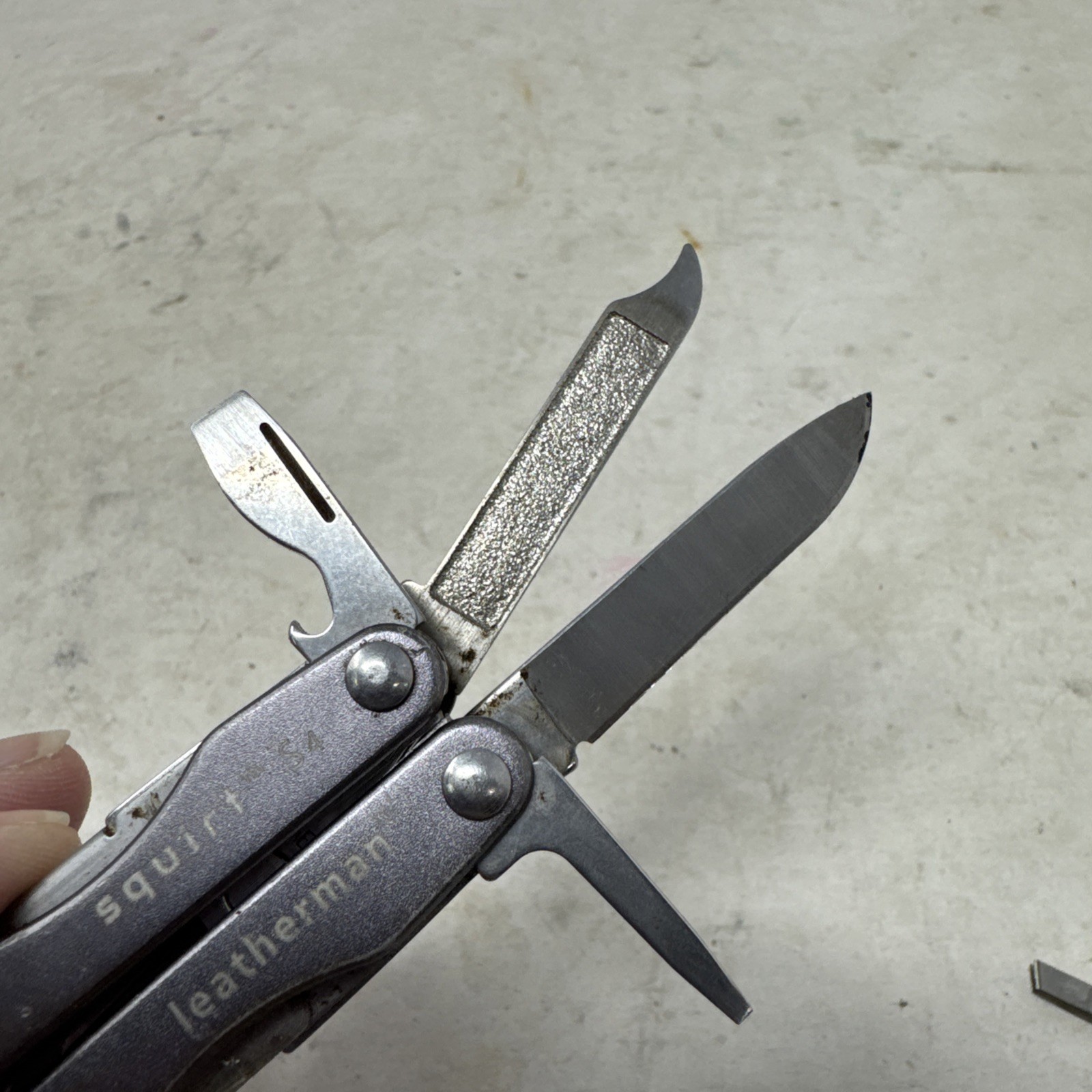 Leatherman Squirt S4 Multi-Tool Scissor Pocket Knife Grey Stainless