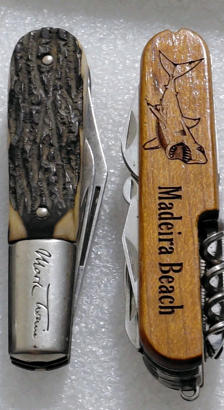 Pocket Multi Tool Assorted Lot Of 6 Pcs.Leatherman Wave ,Mark Twain Barlow More