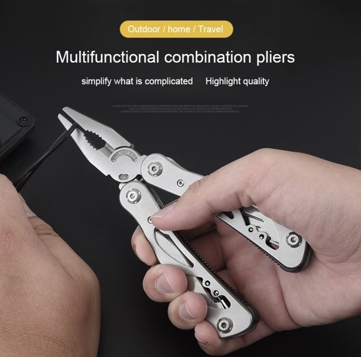 Multi Tool Kit Pliers Pocket Knife Folding Screwdriver Multi-functional