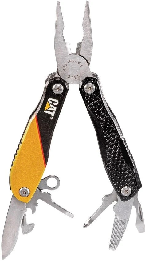 Caterpillar Multi-Function Stainless Steel Included File Tools Aluminum Handle