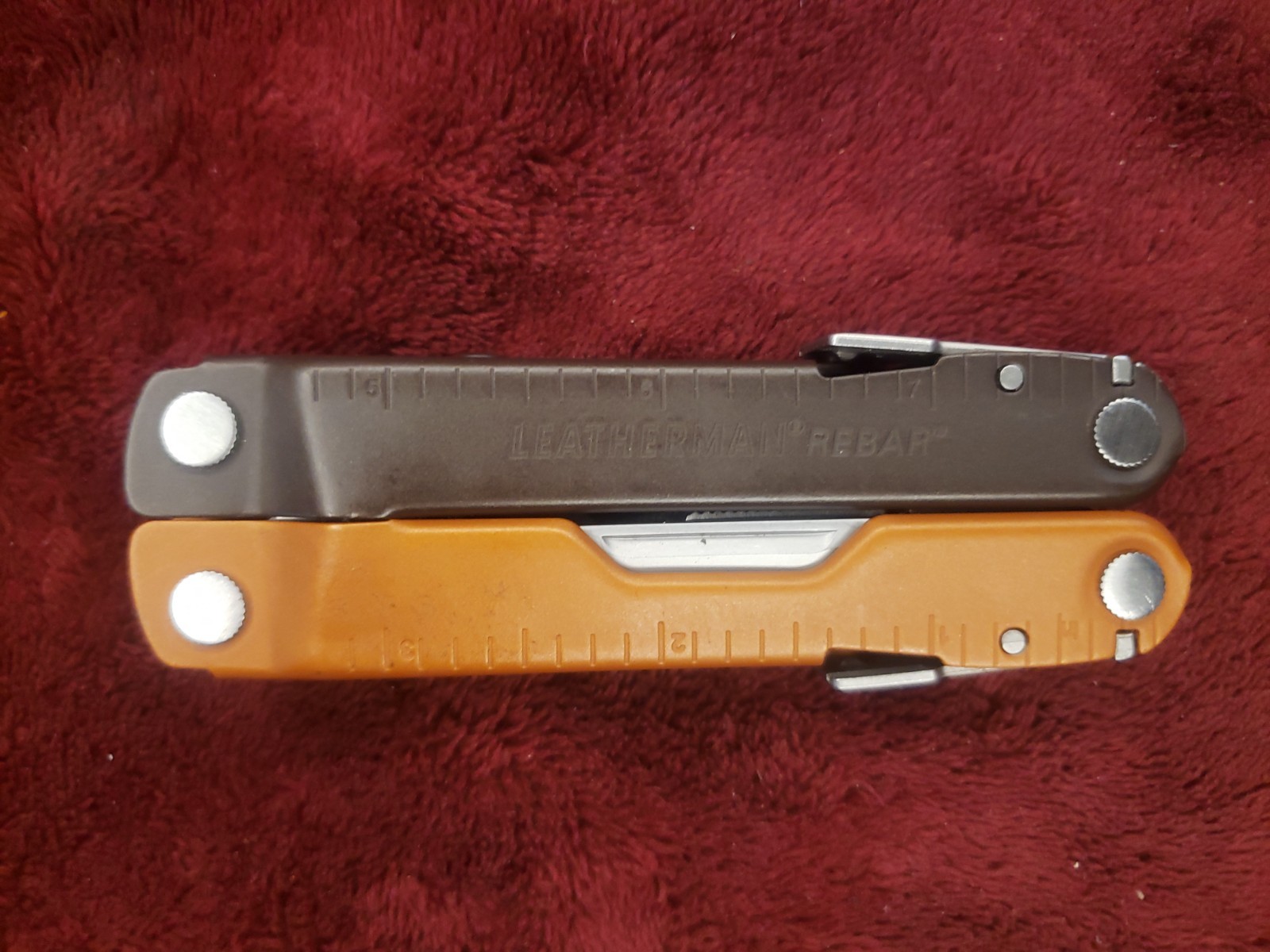 Leatherman Burnt Sienna Orange & Mossy Slate Rebar Multi Tool