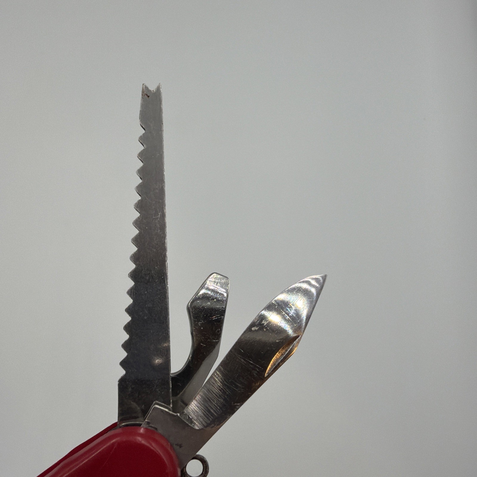 ALLTRADE Red Multi-Tool Knife Saw Corkscrew Stainless Steel Blade Camping