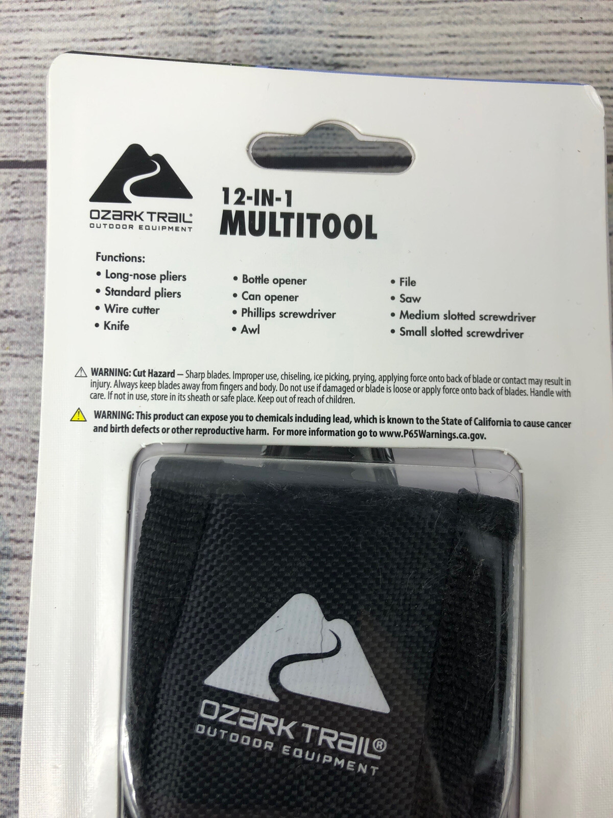 12 in 1 Multitool Ozark Trail Hunting Fishing Hiking Sheath