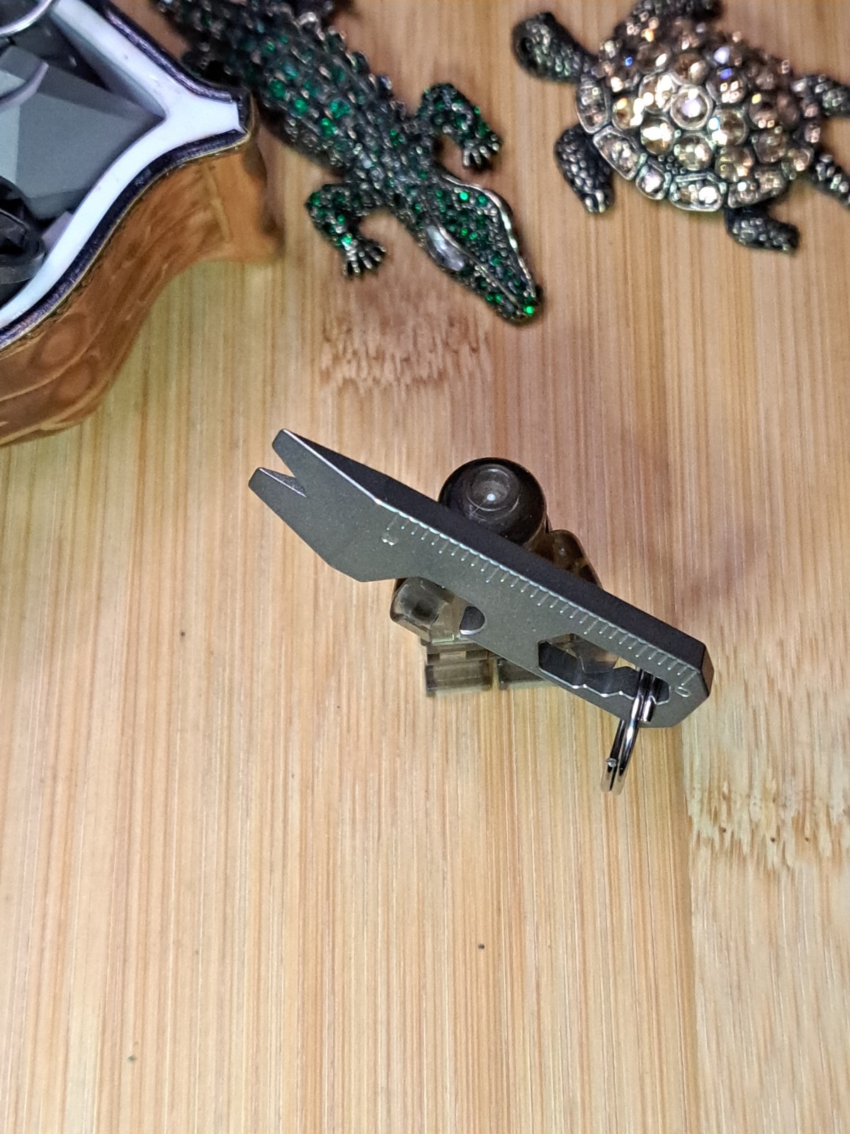 MINIMALIST EDC TITANIUM KEYCHAIN MULTI-TOOL BOTTLE OPENER