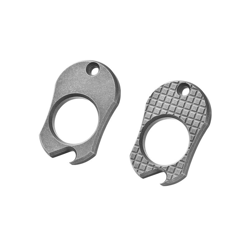 Titanium Bottle Opener EDC Keychain Necklace Pendant Outdoor EDC Multi Tool Gift