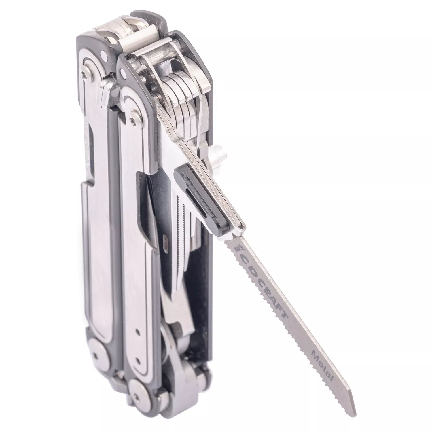 Stainless steel Saw T-Shank Holder with Thumb Grip for Leatherman Free P4 ARC