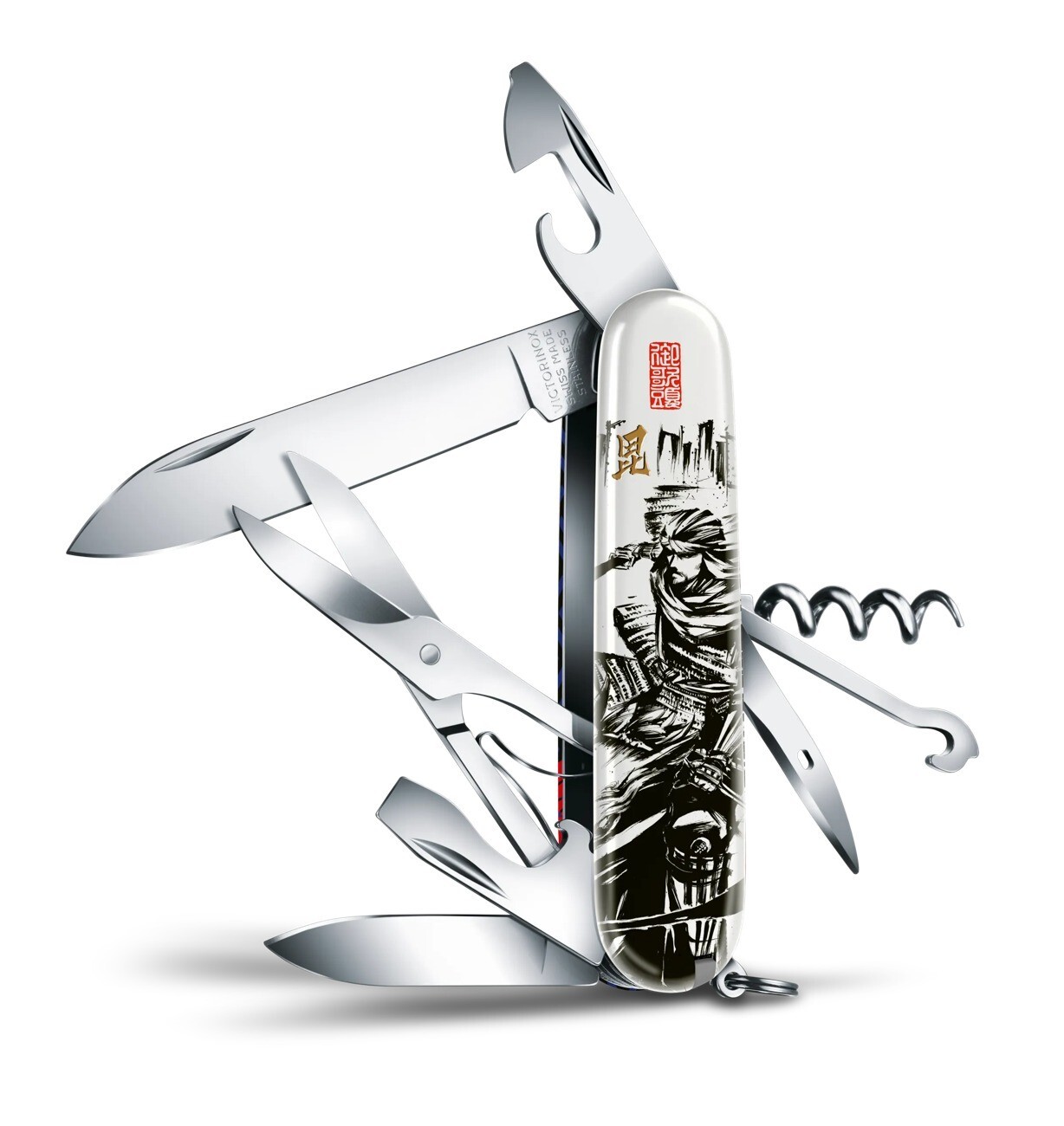 VICTORINOX Climber Sengoku Sumie Uesugi Kenshin Medium Multi Tool Knife New Pre