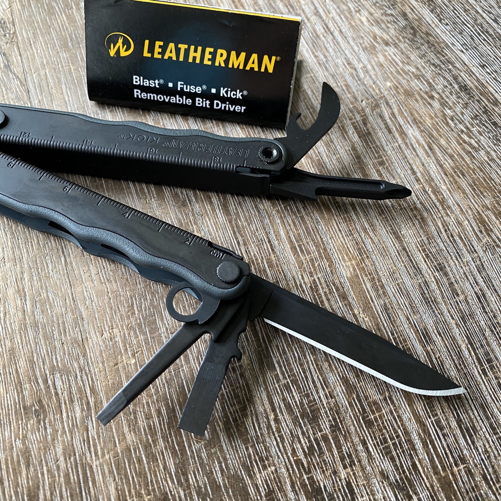 Vintage Leatherman KICK Black CC/Cap Crimper. MOLLE sheath