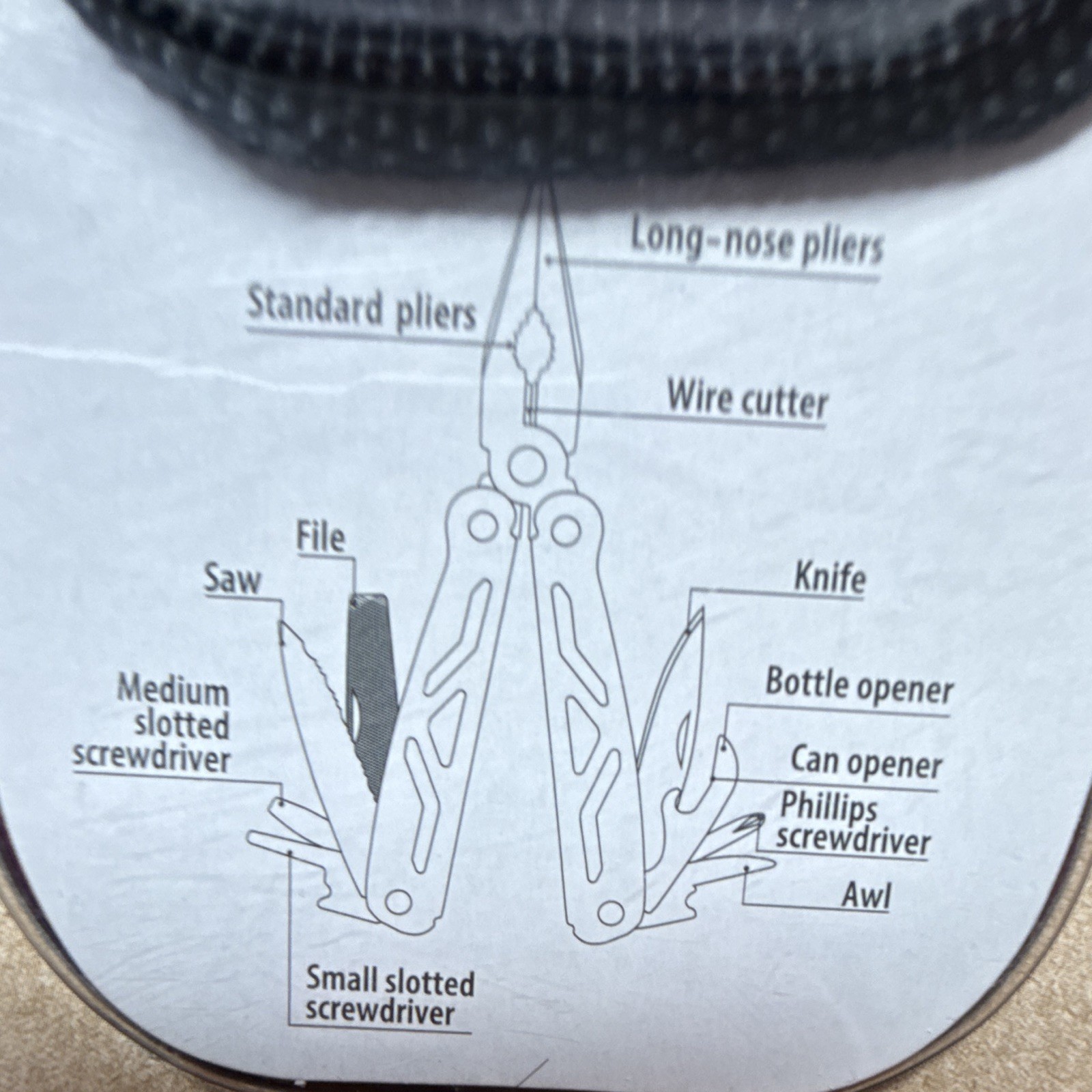Ozark Trail Maroon Handle 12-in-1 Multi-Tool Sheath Included New Sealed