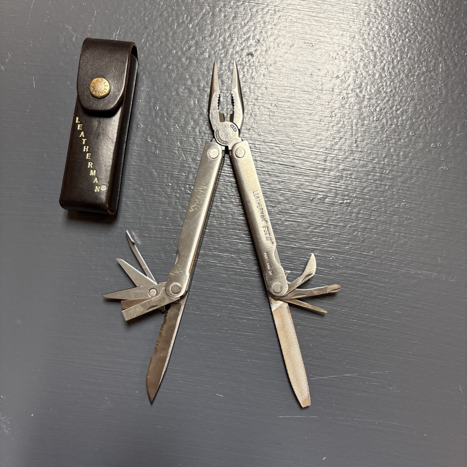 Leatherman PST II Multi Tool With Sheath. USA Made