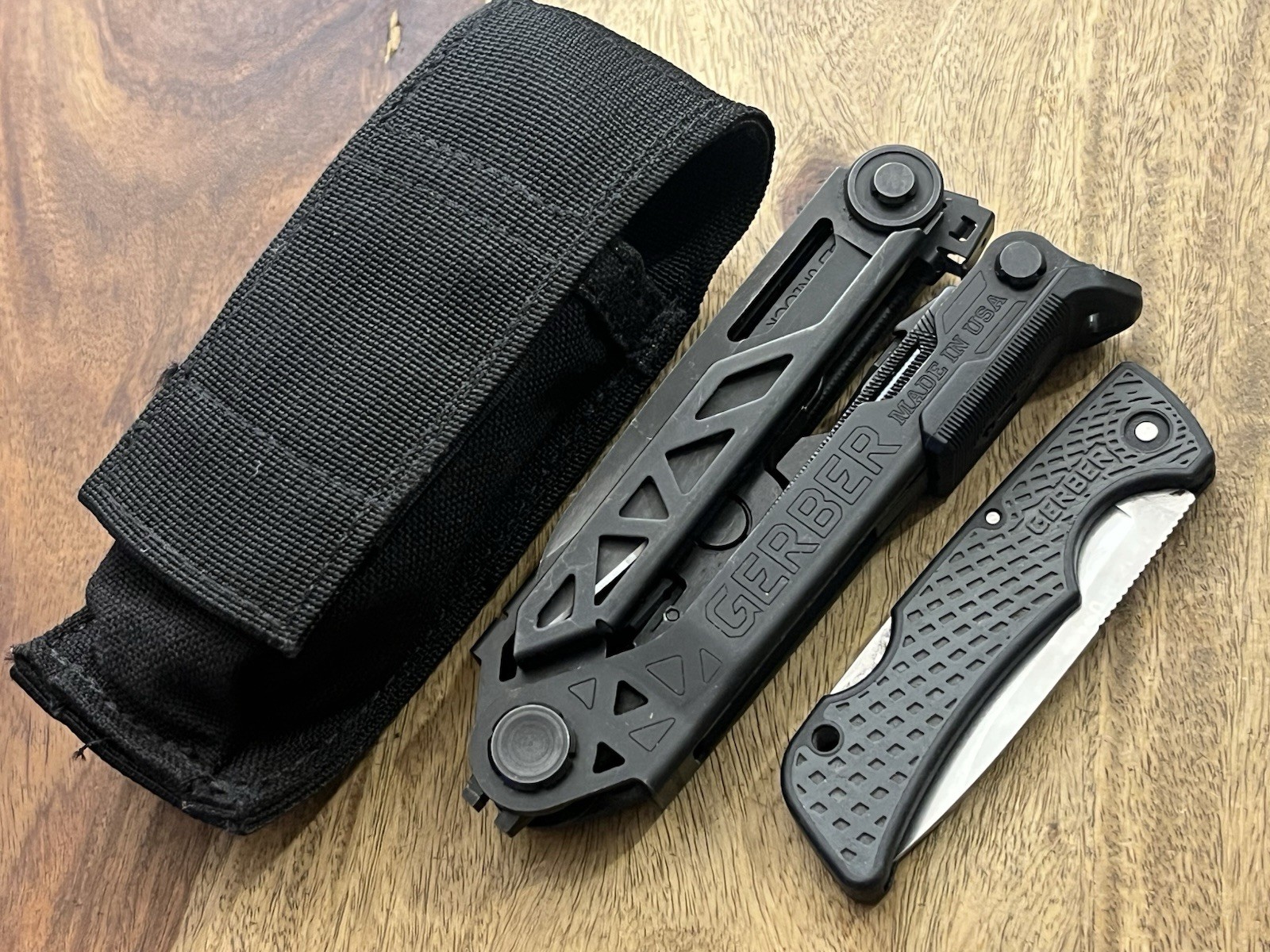 Gerber Center Drive Multi Tool Black USA Excellent Cond w/Sheath & US1 Lot Of 2