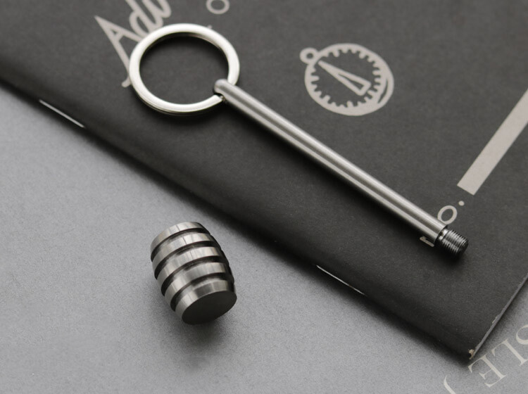 Titanium Key Chain Pendant Knife Beads Pendants Stick EDC Multifunctional Tools
