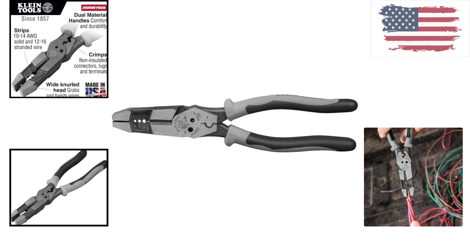 Versatile 8-Inch Hybrid Pliers – Ultimate Wire Stripper, Crimper & Cutter