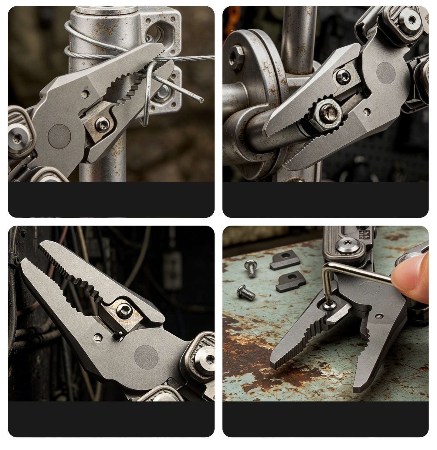 Folding Multitool Pliers EDC Camping Outdoor Utility Tool Stainless Steel