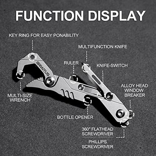 7 in 1 Multitool Knife Wrench Screwdriver Bottle Opener Window Breaker Seatbelt