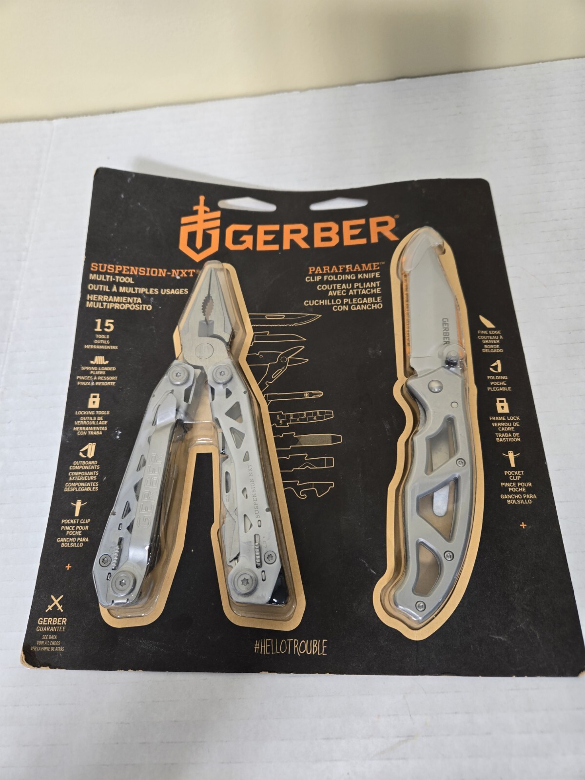 GERBER 31-003851 Multi Tool and Knife Kit – 2 Piece Suspension -NXT & Paraframe