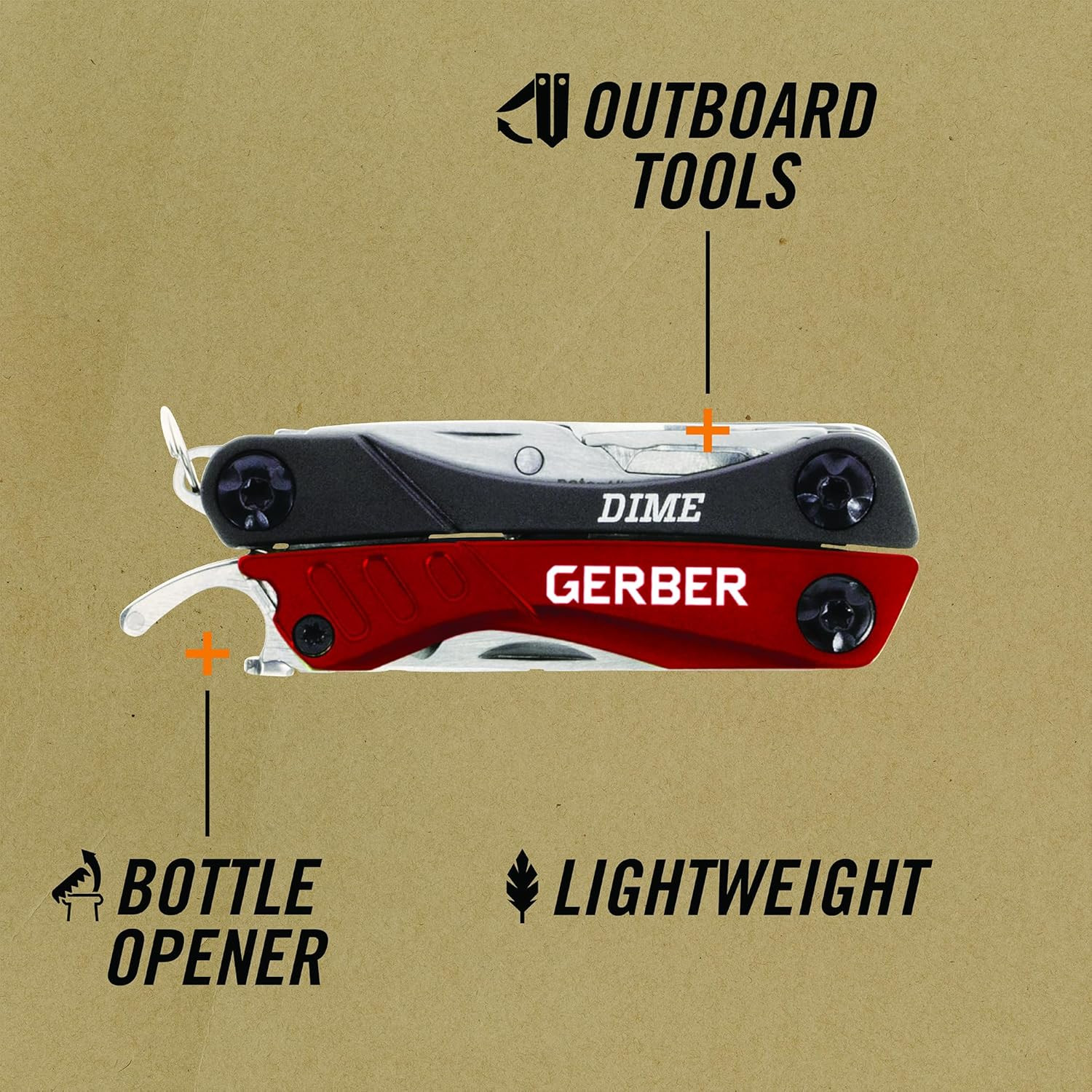 Gear Dime 12-In-1 Mini EDC Multitool – Needle Nose Pliers, Pocket Knife, Keychai
