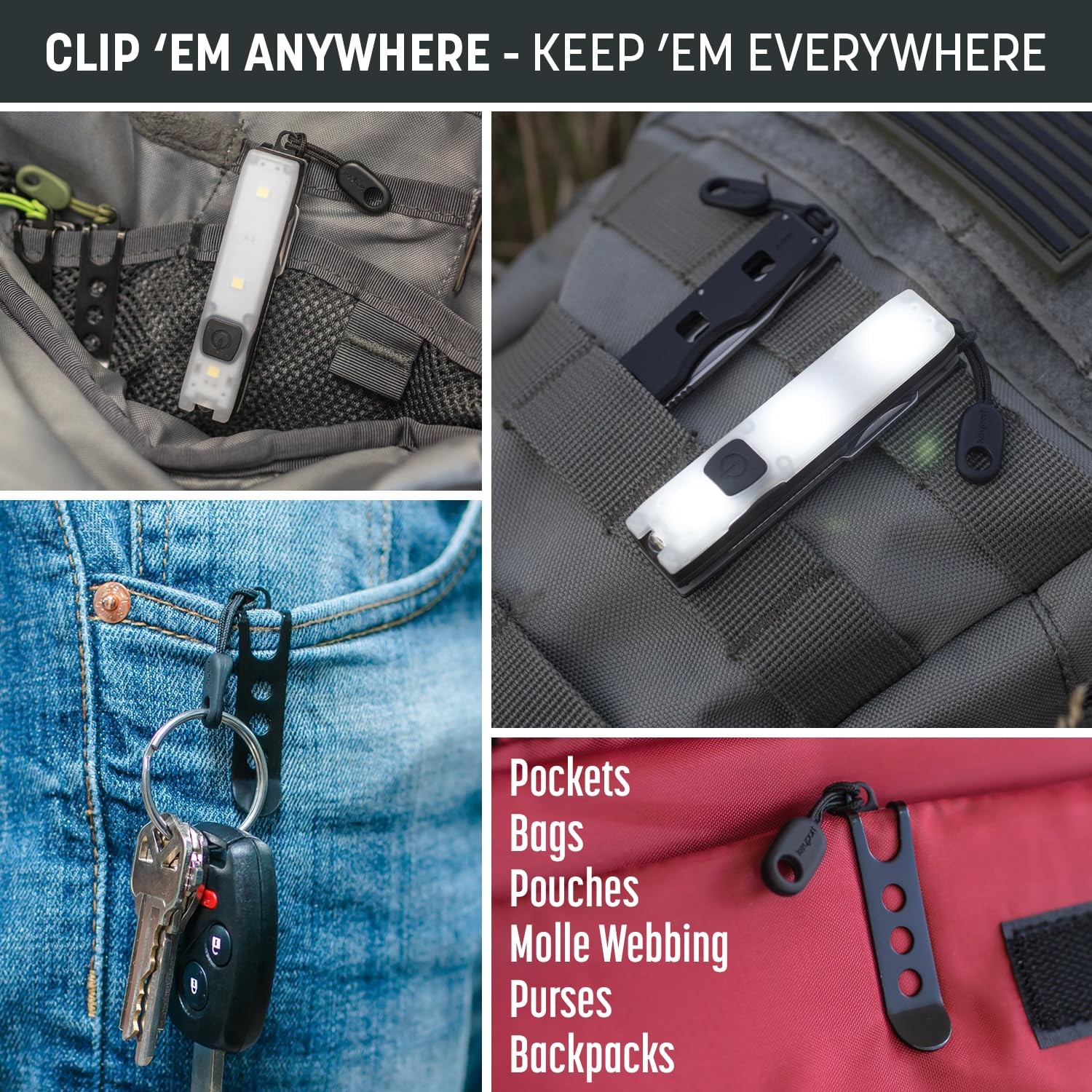 Utility Plus Kit – Premium Mini Flashlight + 11-in-1 Keychain Multitool + Poc…