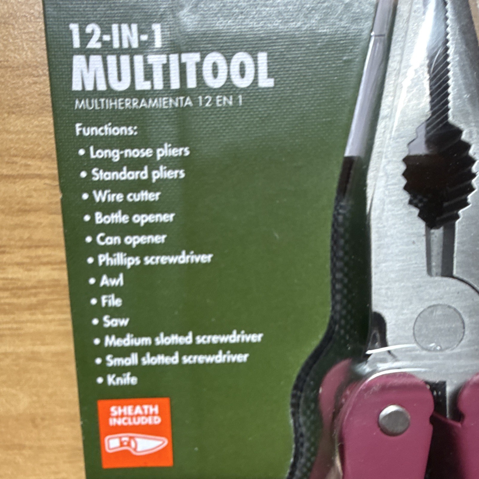Ozark Trail Maroon Handle 12-in-1 Multi-Tool Sheath Included New Sealed