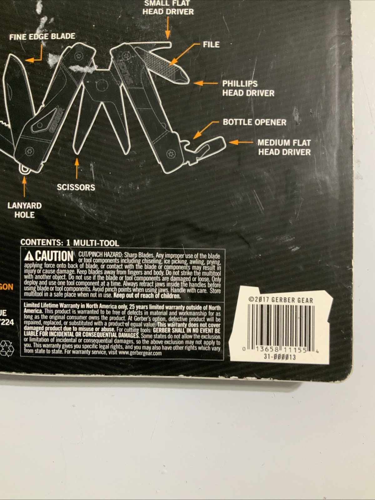 Gerber Gear Splice Pocket 9-in-1 Multi-Tool Color: Black