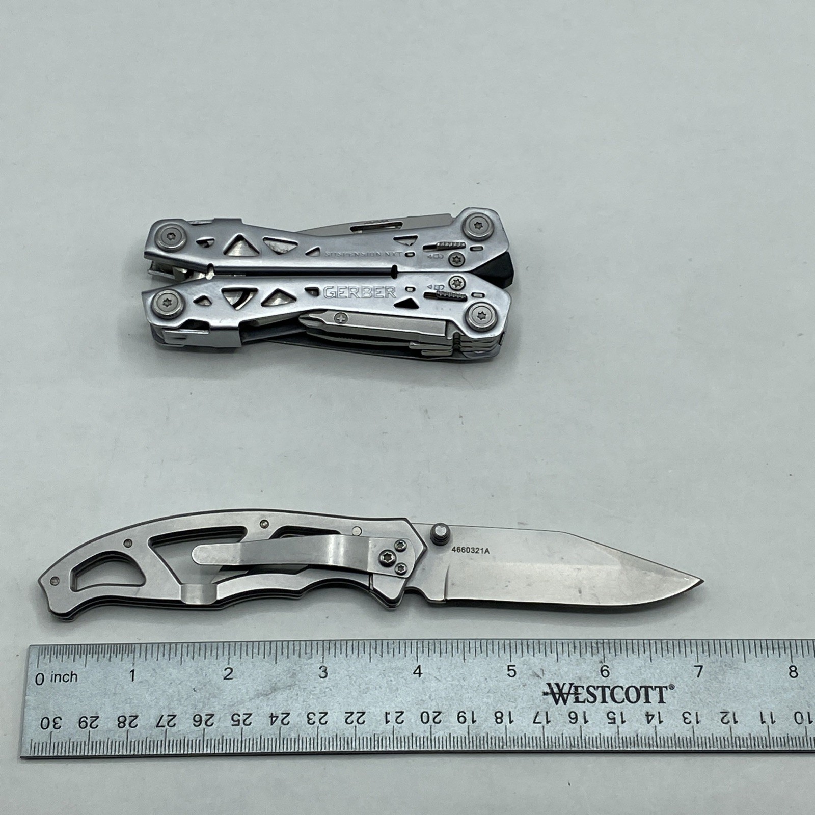 Gerber Suspension NXT & Paraframe I Knife Combo – Silver