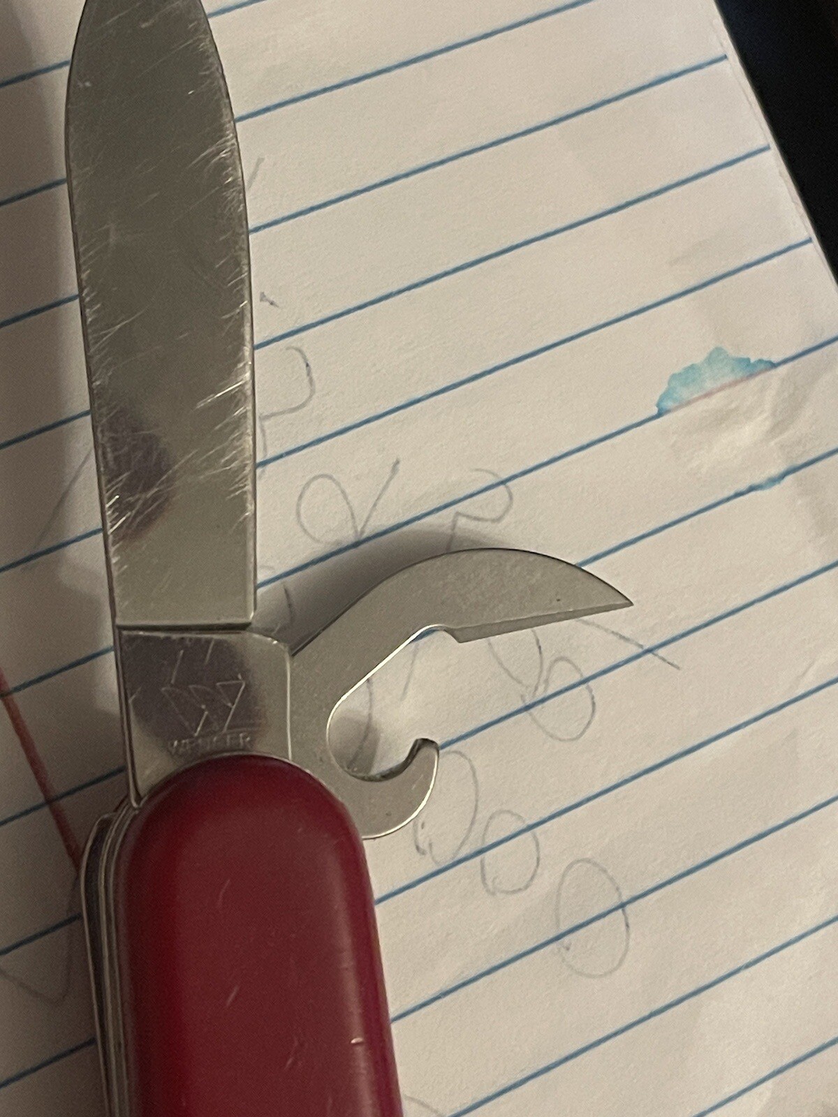 Wenger Delemont Swiss army knife The Yellow Pick Has Broken End As Shown