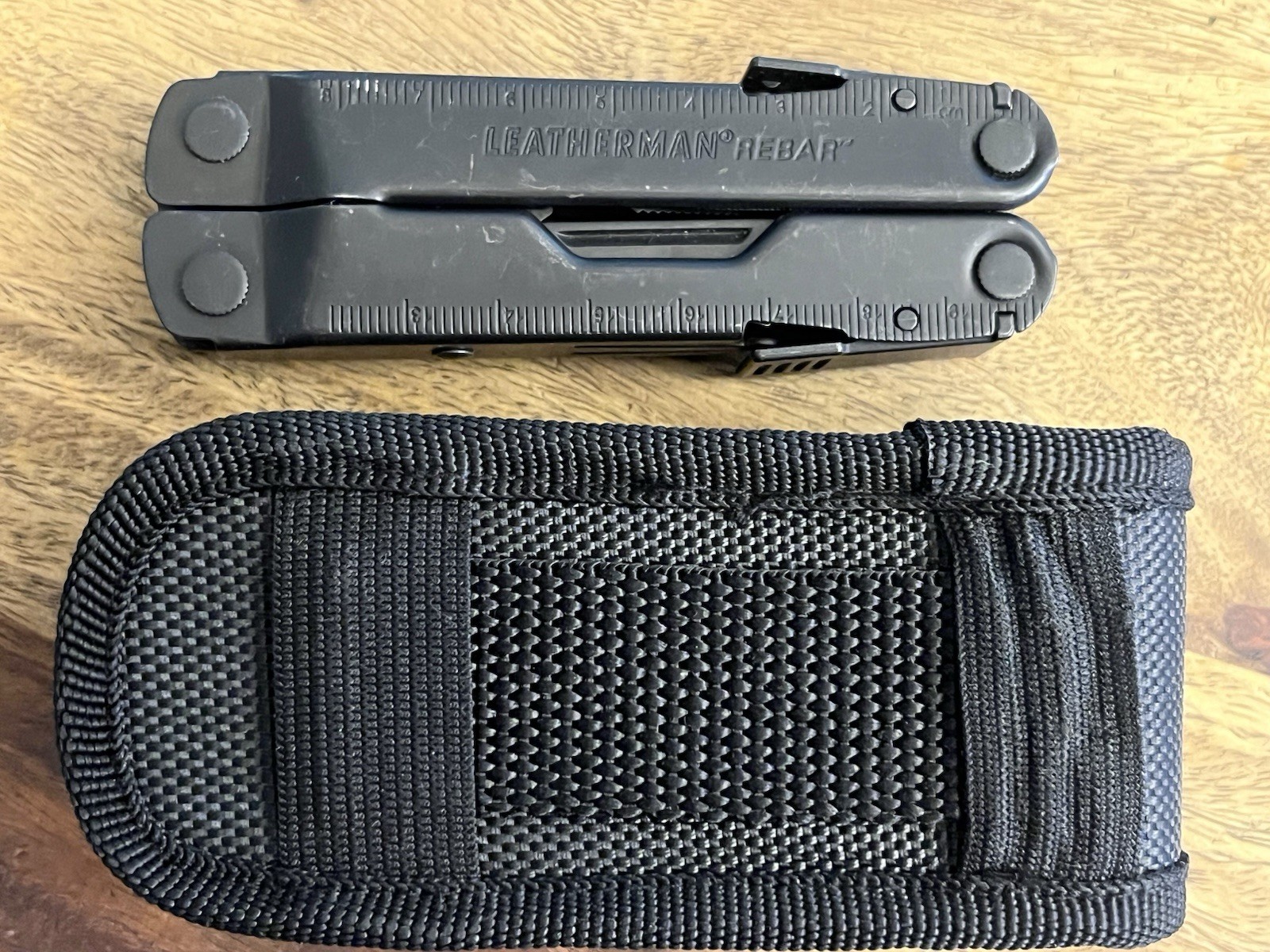 LEATHERMAN REBAR 17 Tool Multitool Black Oxide SUPER NICE!!! w/New Nylon Sheath