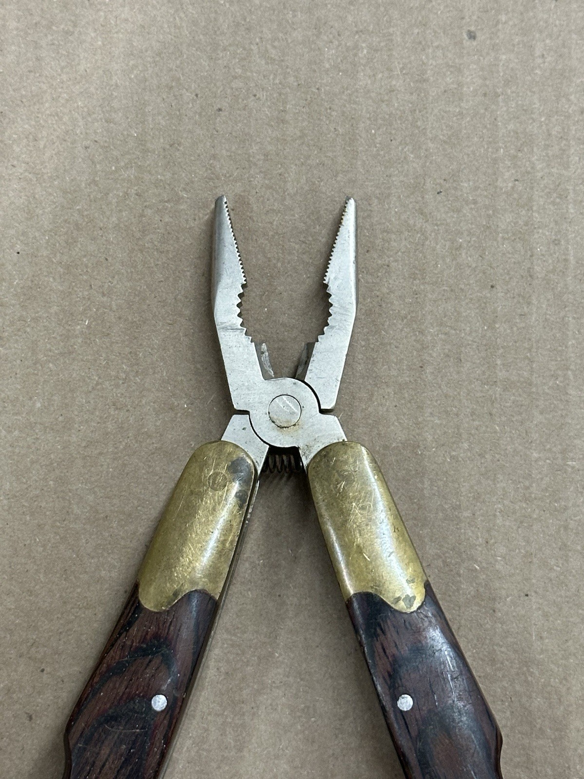 HUSKY 25 Years 25th Anniversary Limited Edition Multi-Tool Brass Wood vintage