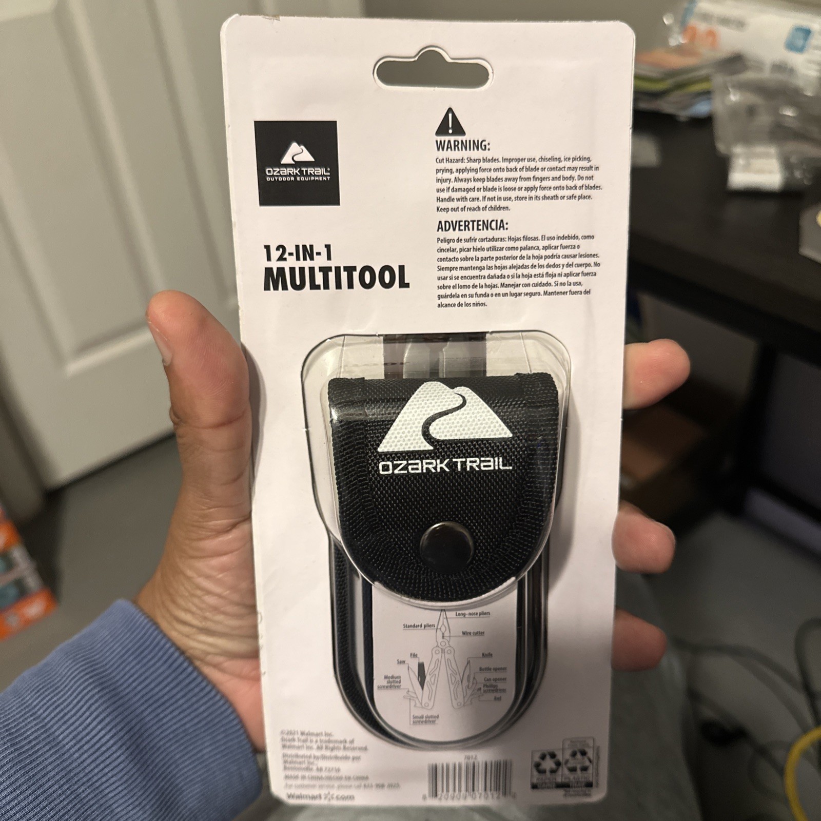 Ozark Trail 12-IN-1 Multi Tool with Sheath- Pliers Wire Cutter, Saw, Knife