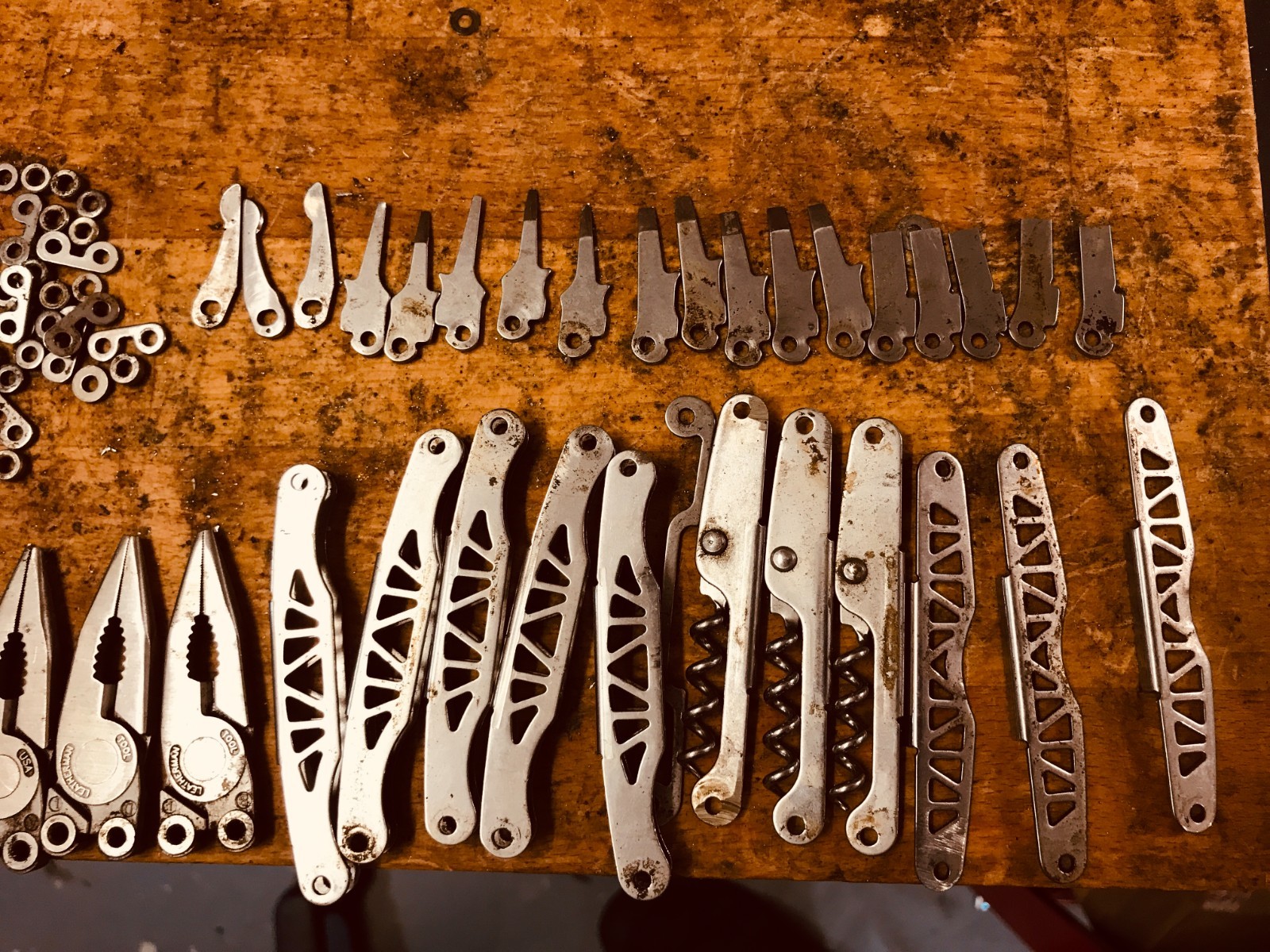 Lot 60x +/- Leatherman Juice Replacement Parts for Modification or Repair USED