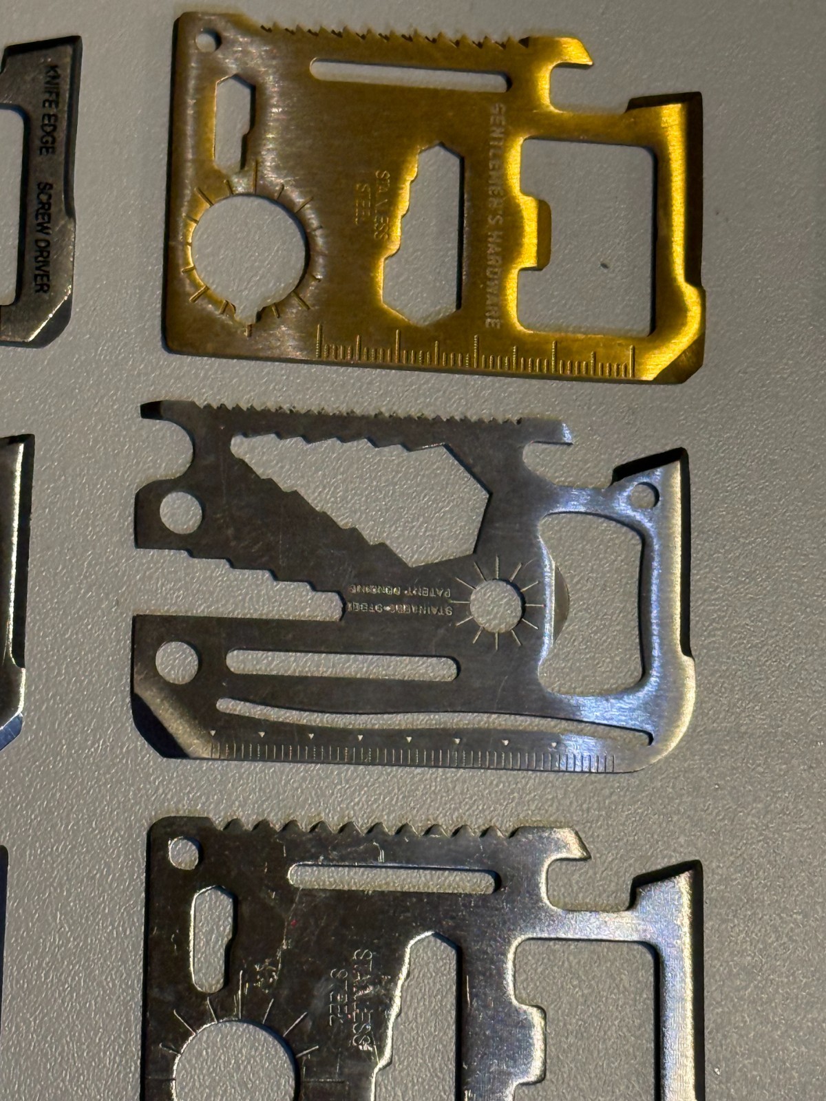 15 MULTIPURPOSE POCKET SURVIVAL TOOLS 4-716-B1-2 $3 OBO