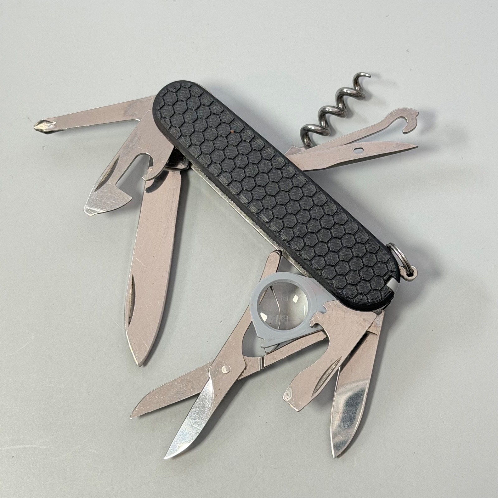 Victorinox Explorer Black Honeycomb Custom Scales