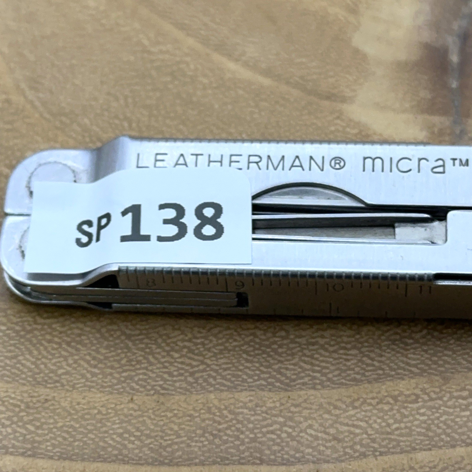 1 Leatherman Micra Stainless Mini Multitool Knife, Stainless Dated 08/99 *READ*