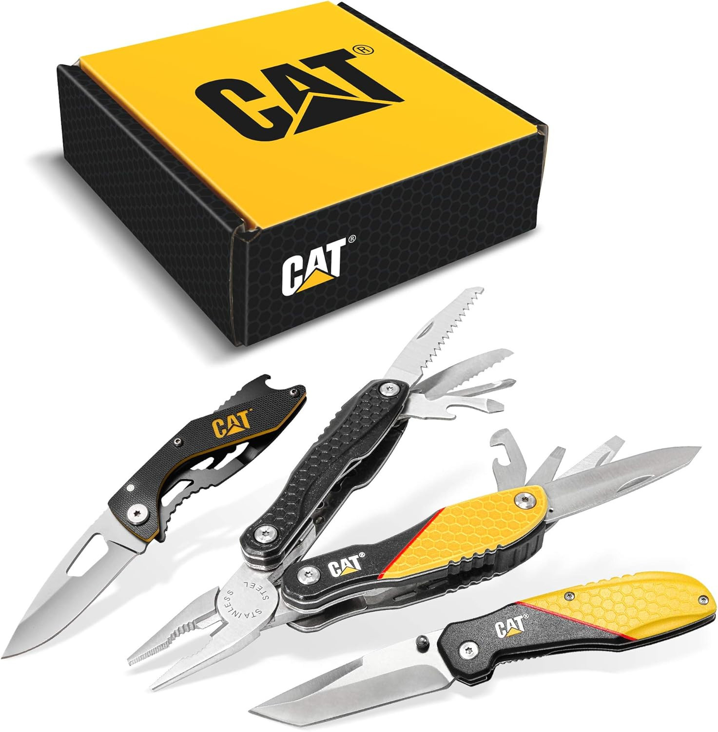 3 Piece Multi-Tool and Pocket Knife Gift Set Box – 240126