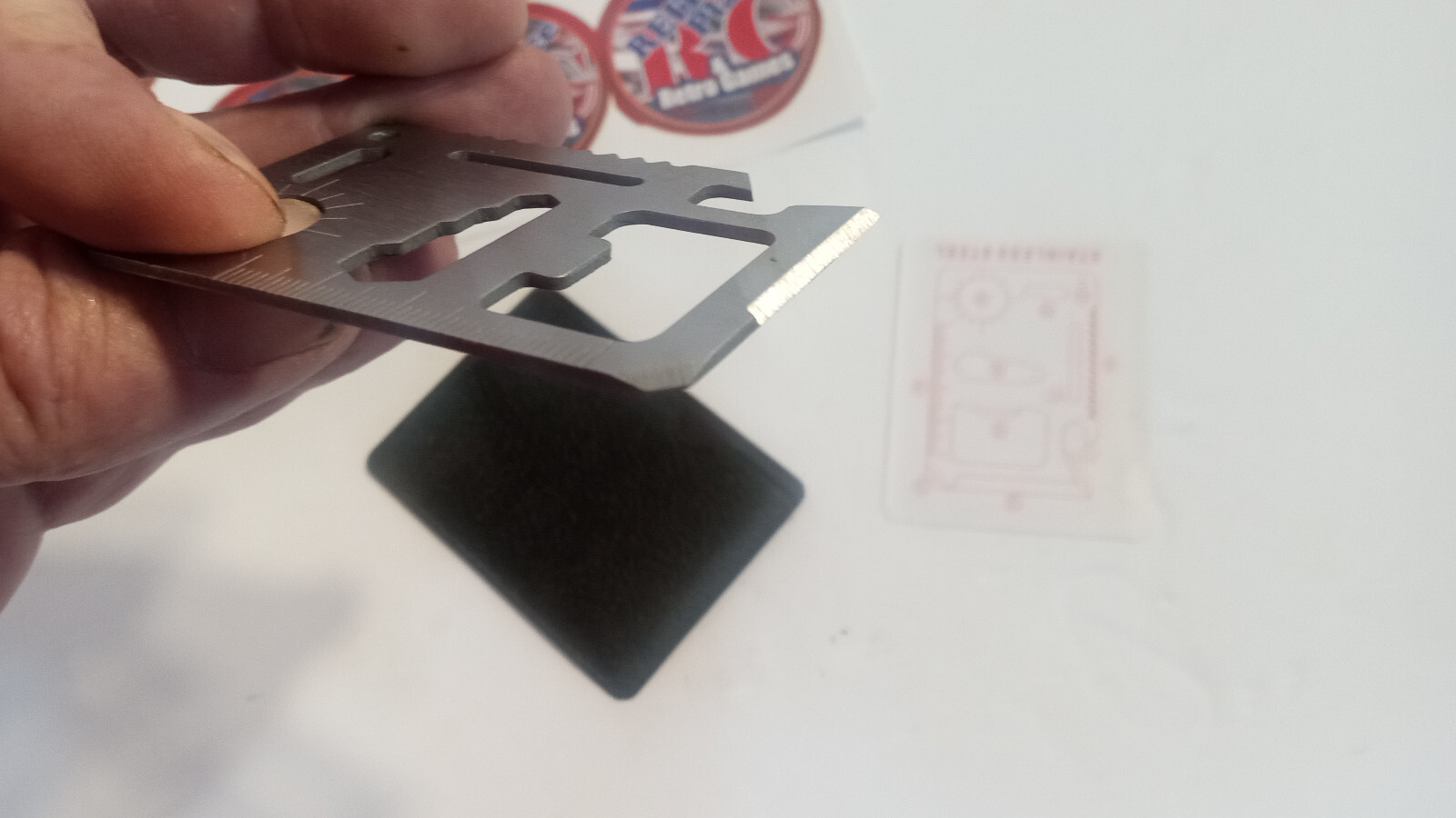 Credit Card Sized Survival Tool Opener Multi Tool