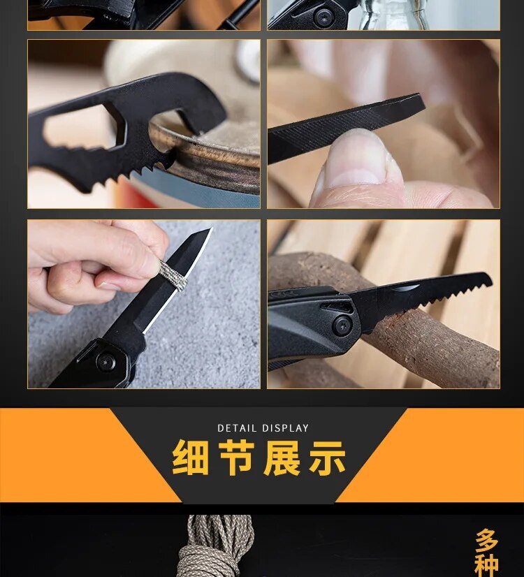 Multifunctional Wrench Pliers Outdoor Combination EDC Tool Plier Saw Wrench Tool