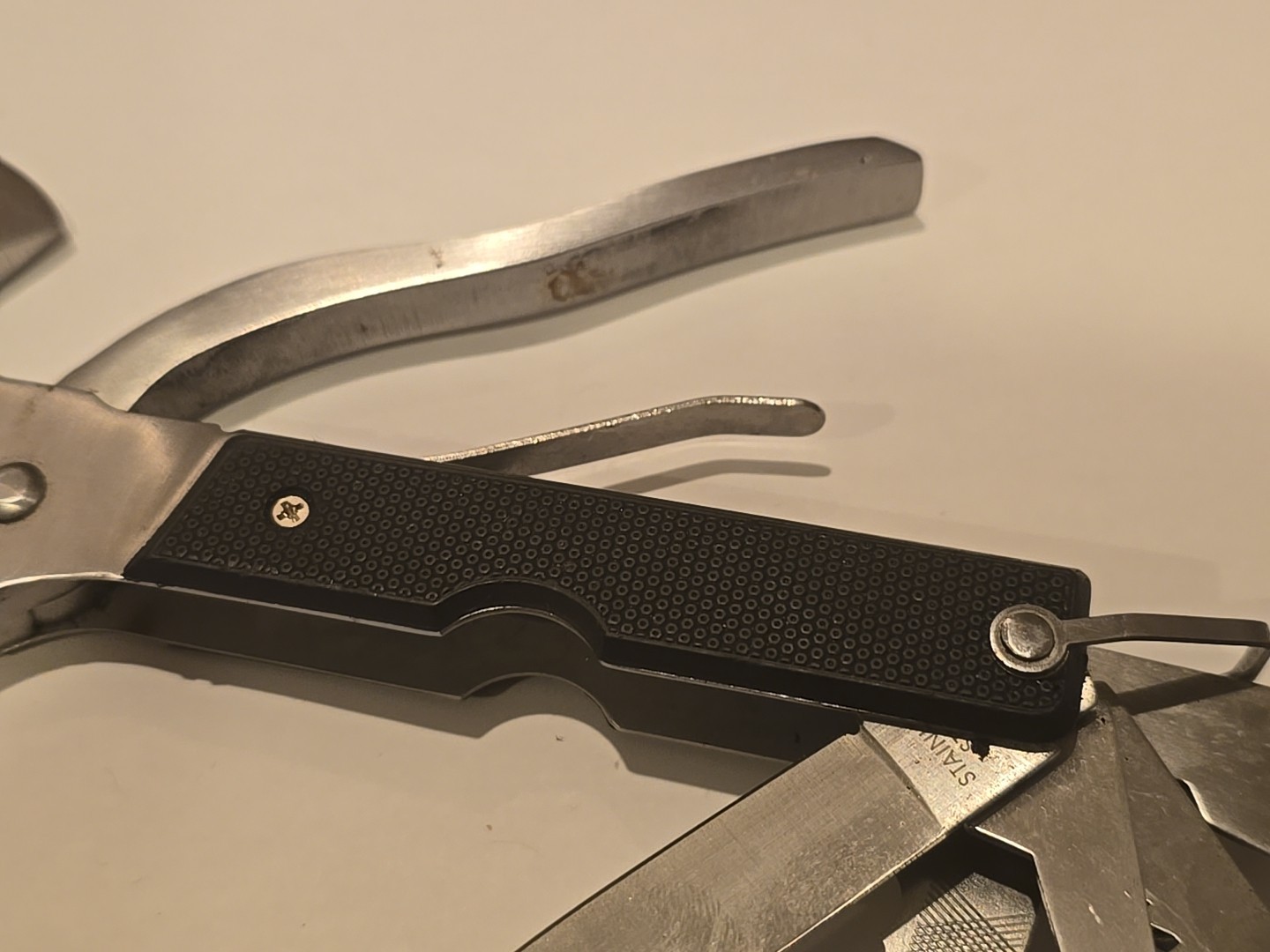 Hawk Outdoors Multi Tool Utility Knife Blade Camping Hammer Stainless A3