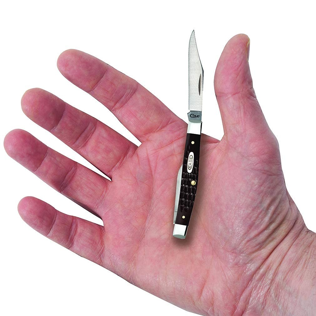 Case Small Pen Knife 2.63″ Stainless Brown Delrin Folding 6233 SS 083