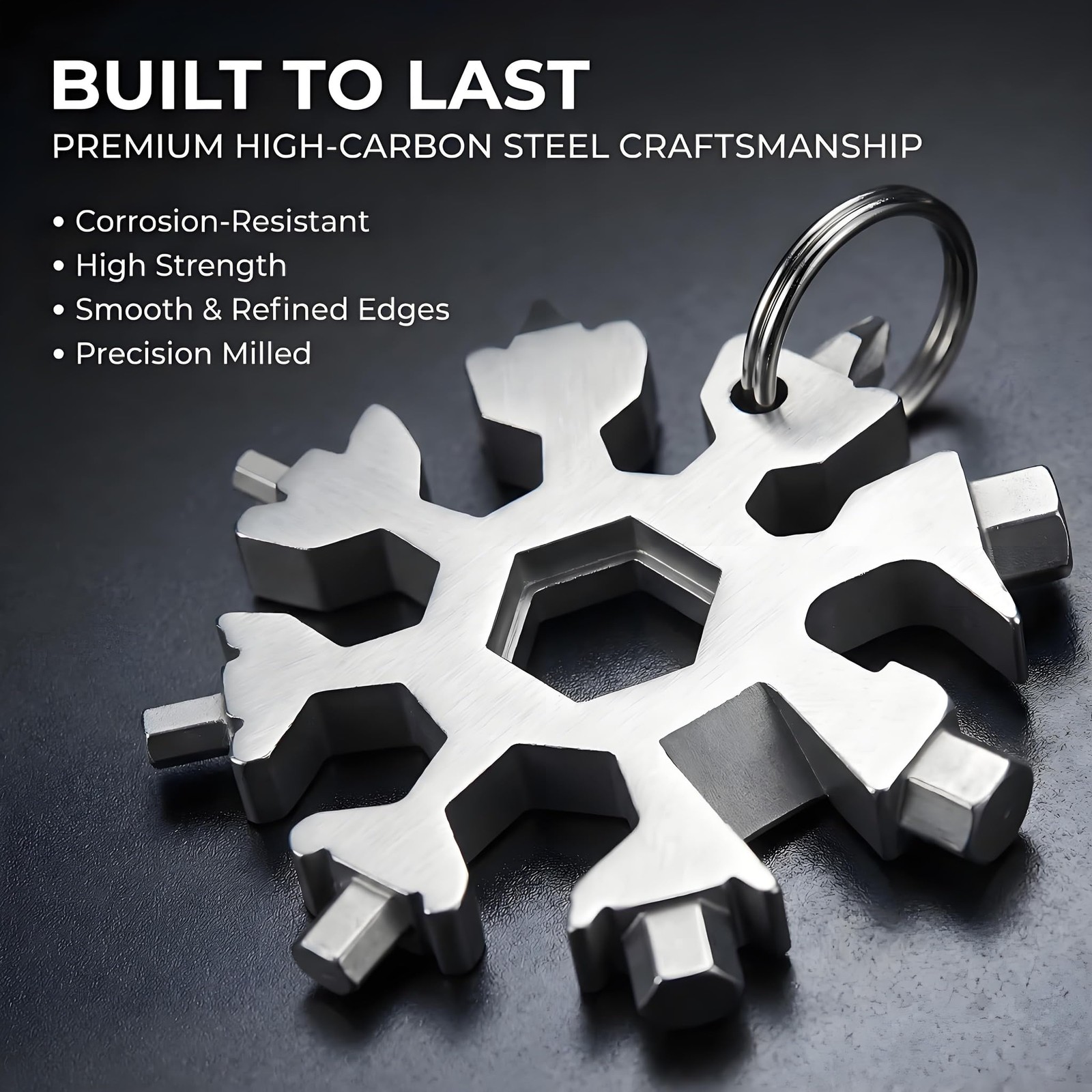 3Packs Snowflake Multi Tool, 18-in-1 Stainless Steel Snowflake Multitool for …