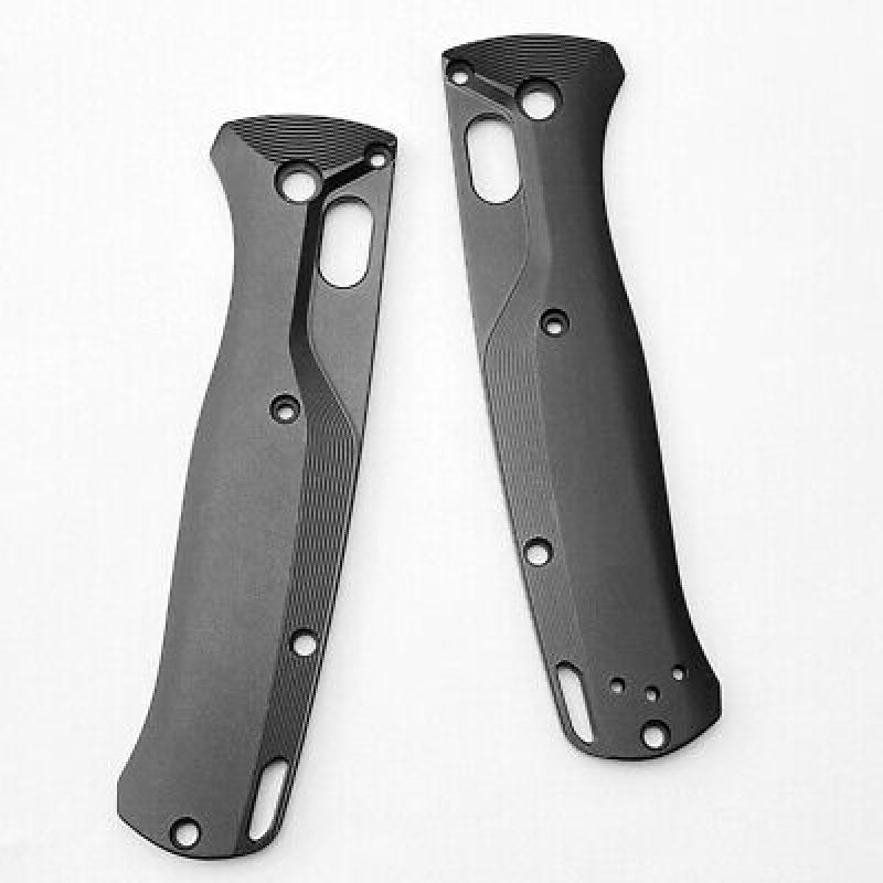1Pair Aluminium Alloy Handle Patch for Benchmade Bugout 535 Cross Striation