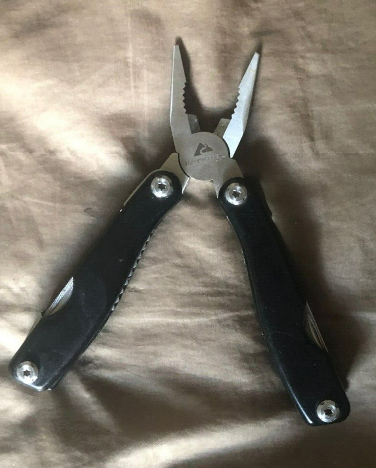 NEW Ozark Trail Multi-Tool Black 12-in-1, Pliers, Wire Cutter, Knife