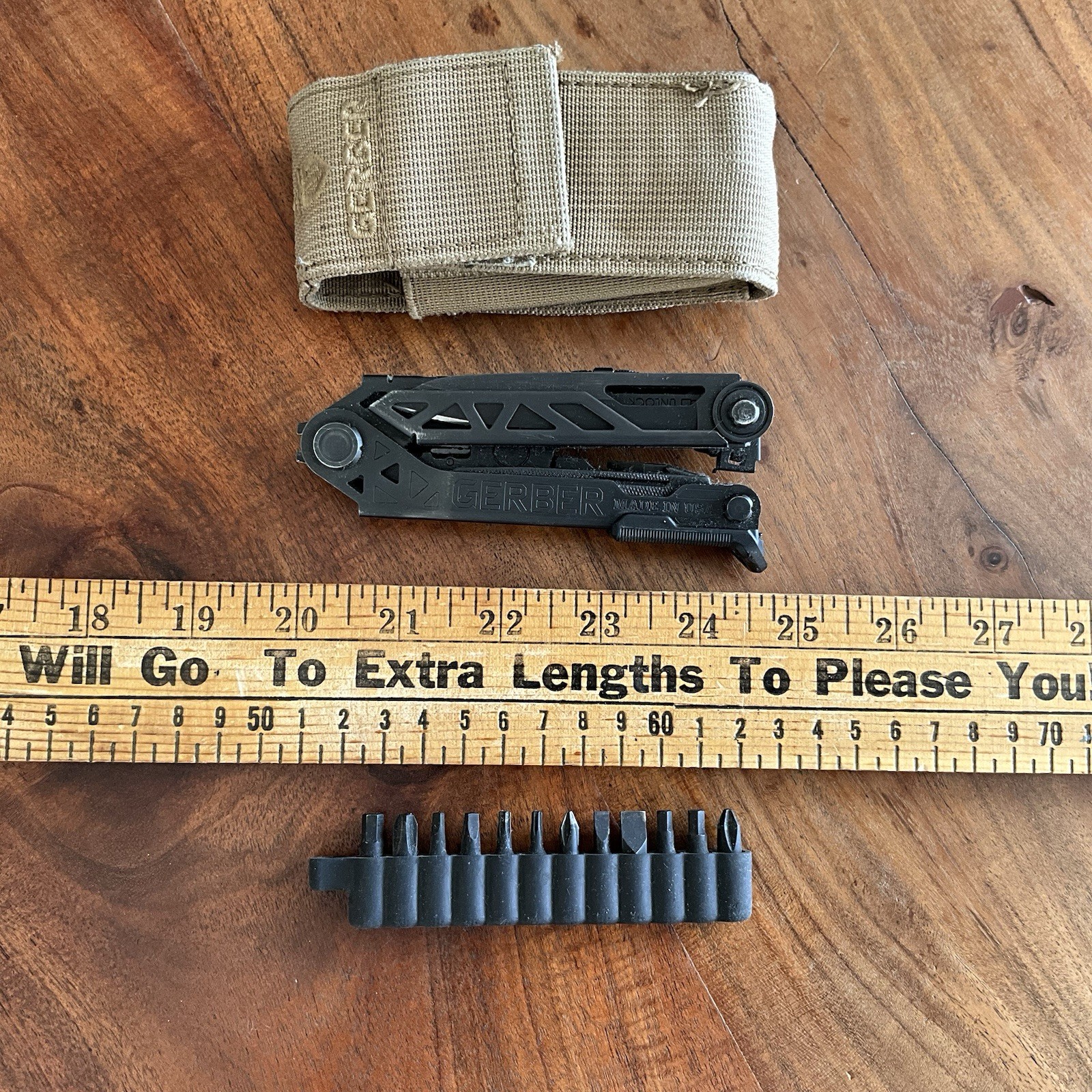 GERBER–CENTER DRIVE–MULTI PLIER–w/ BITS–GERBER CASE-MILITARY–EDC SURVIVAL