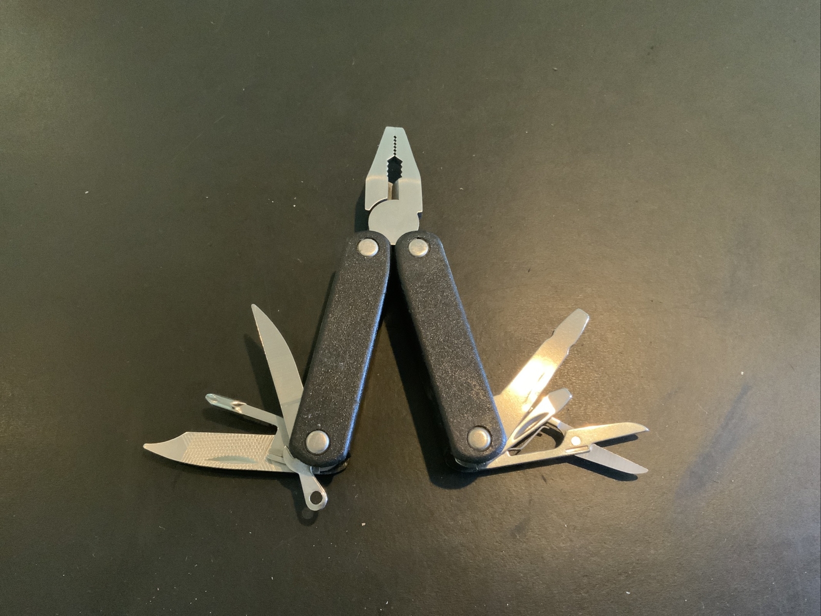 Lot of 2 Black Multi Tools Gilette Mach 3 & Generic Pliers Knife Saw