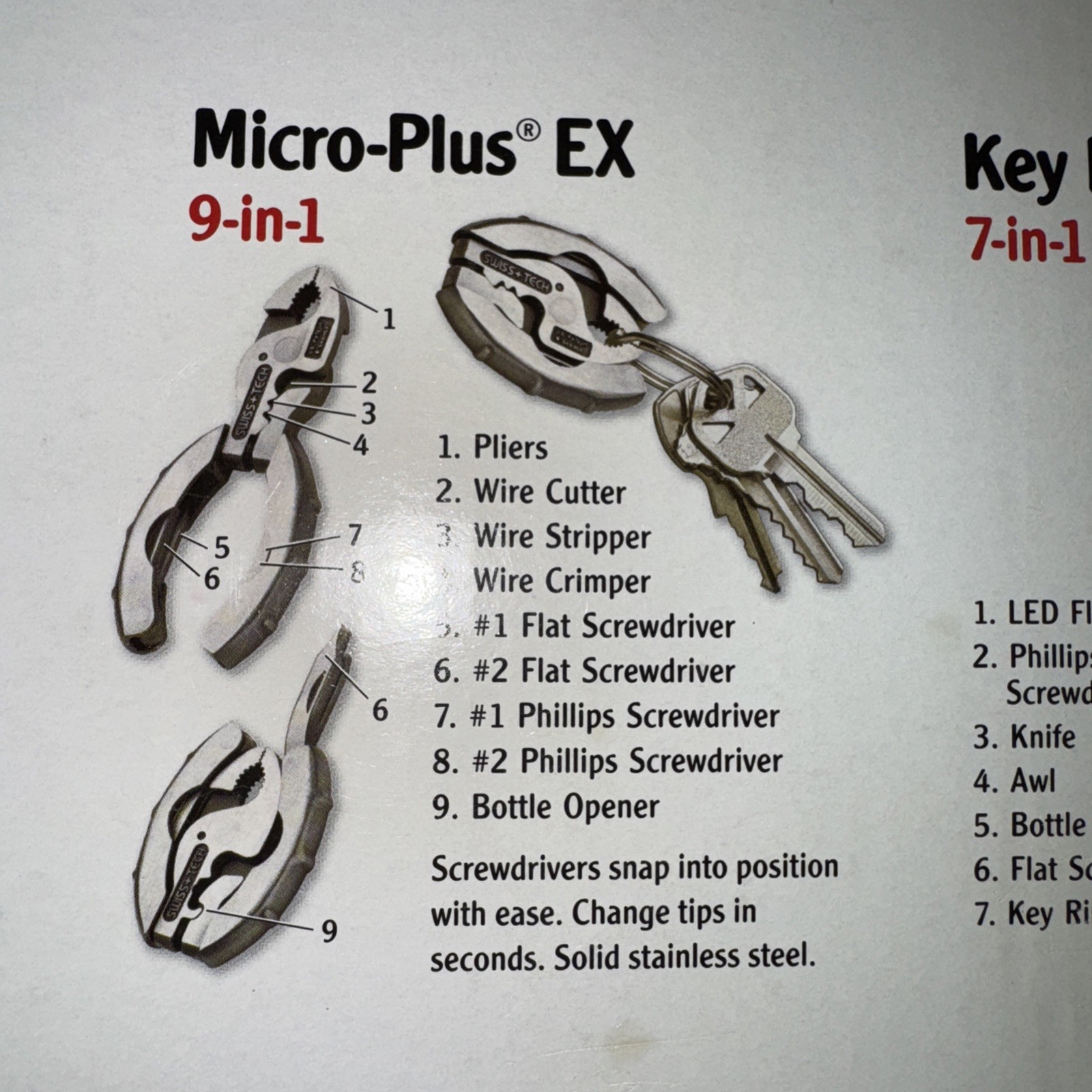 Swiss +Tech micro-tools Five Piece Set