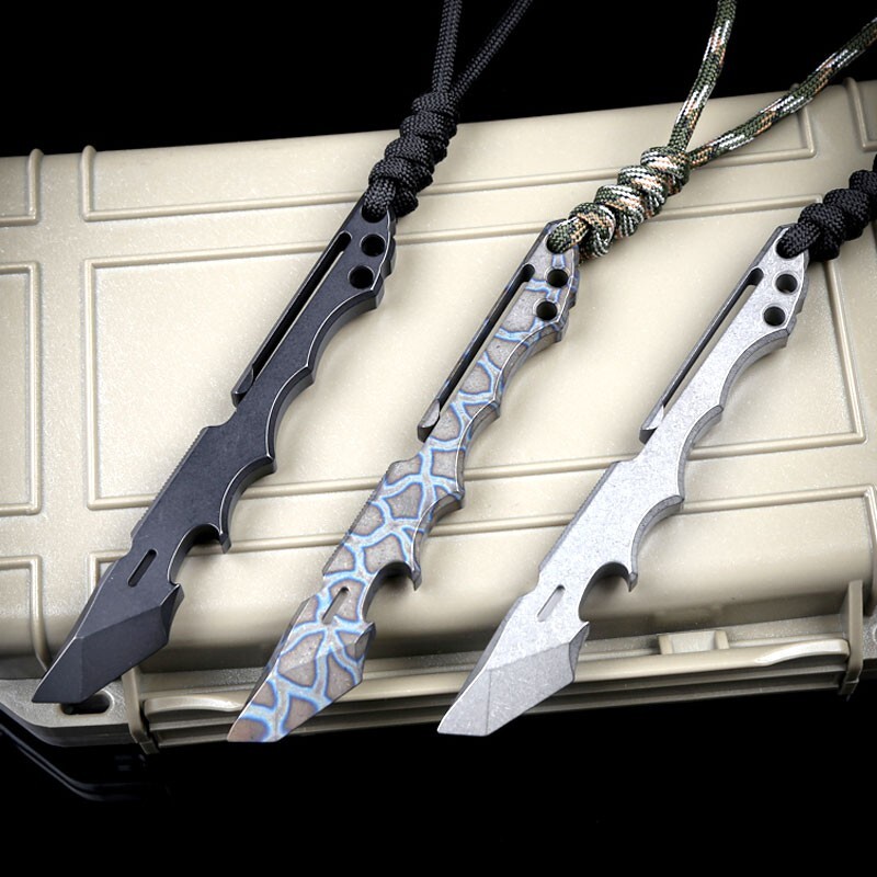 EDC Titanium Alloy Pocket Outdoor Multi Tools Pry Bar Crowbar Opener Cutter Tool