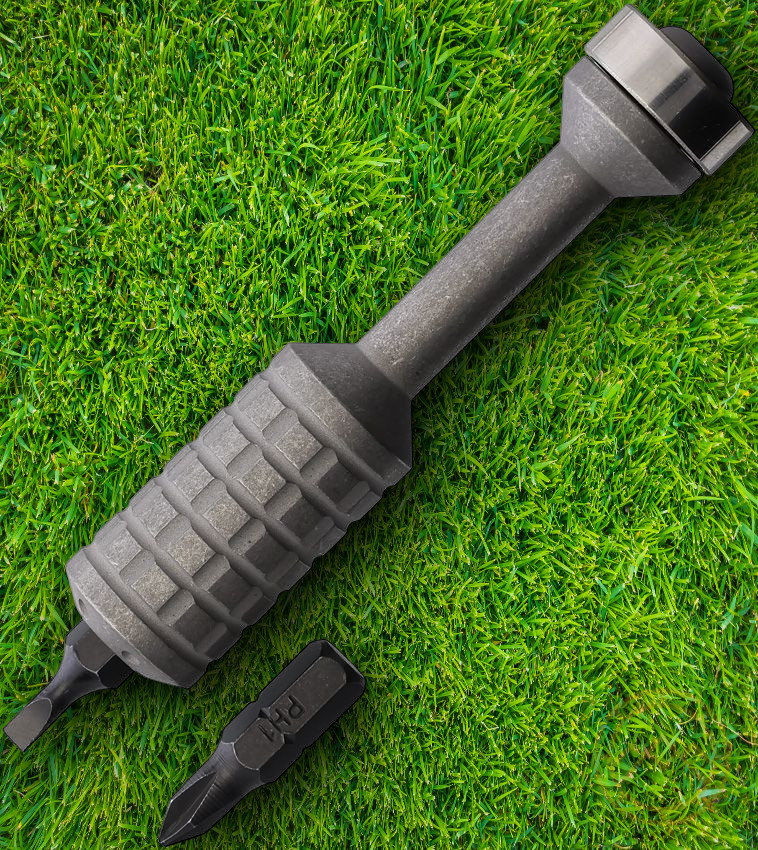 Ketuo Screwdriver With Two Interchangeable Bits Titanium Construction 3″ Overall