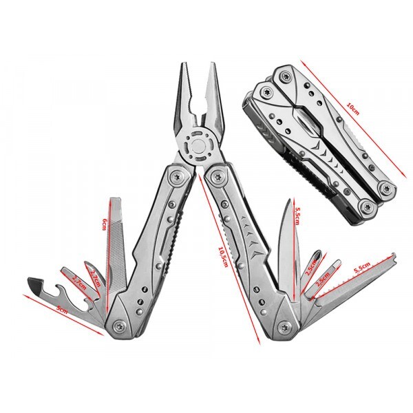 23-in-1 EDC Pocket Knife Set with Wire Stripper, Needle Nose Pliers, and Pocket