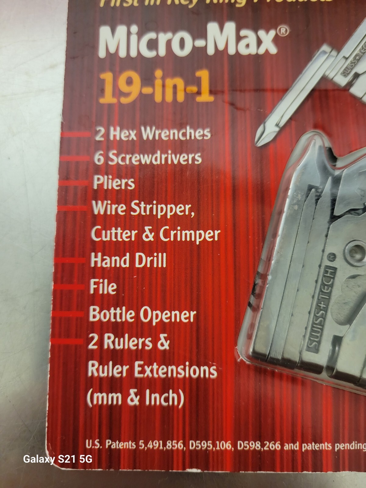 Micro Max 19 in 1 Multi ~ Swiss Tech ~ Wrenches Screwdrivers Stainless ~ Pocket
