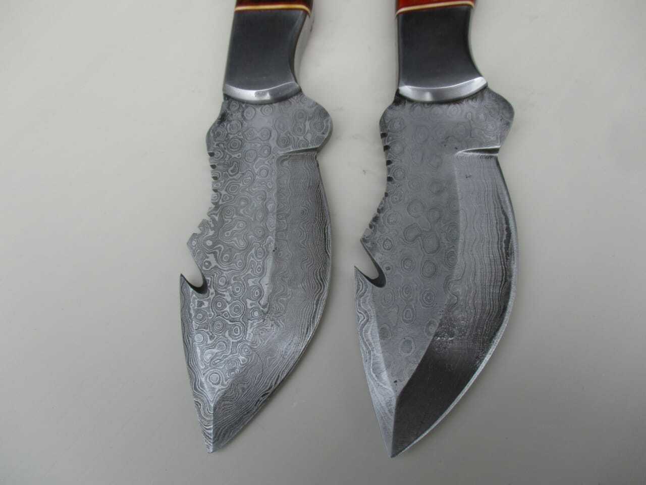 Damascus Steel Knife Hand Made For Hunting And Outdoor Activities