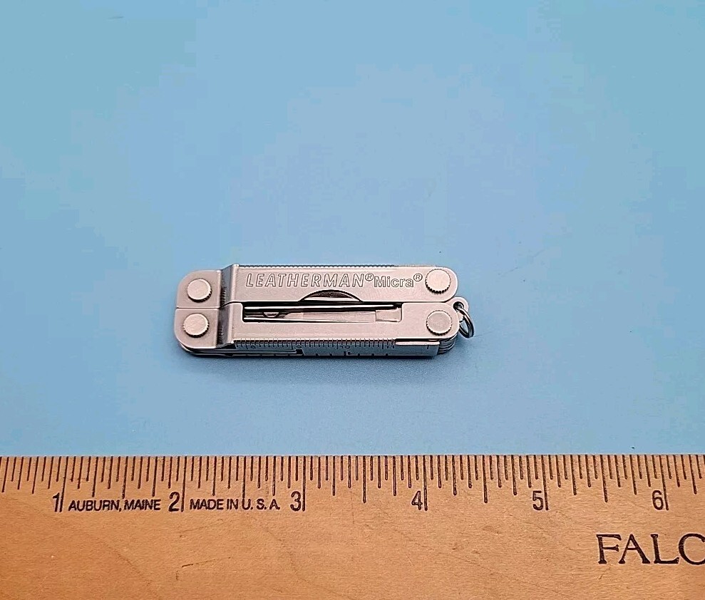 Leatherman Micra Keychain Multi-Tool – Knife, Scissors, Tweezers, File